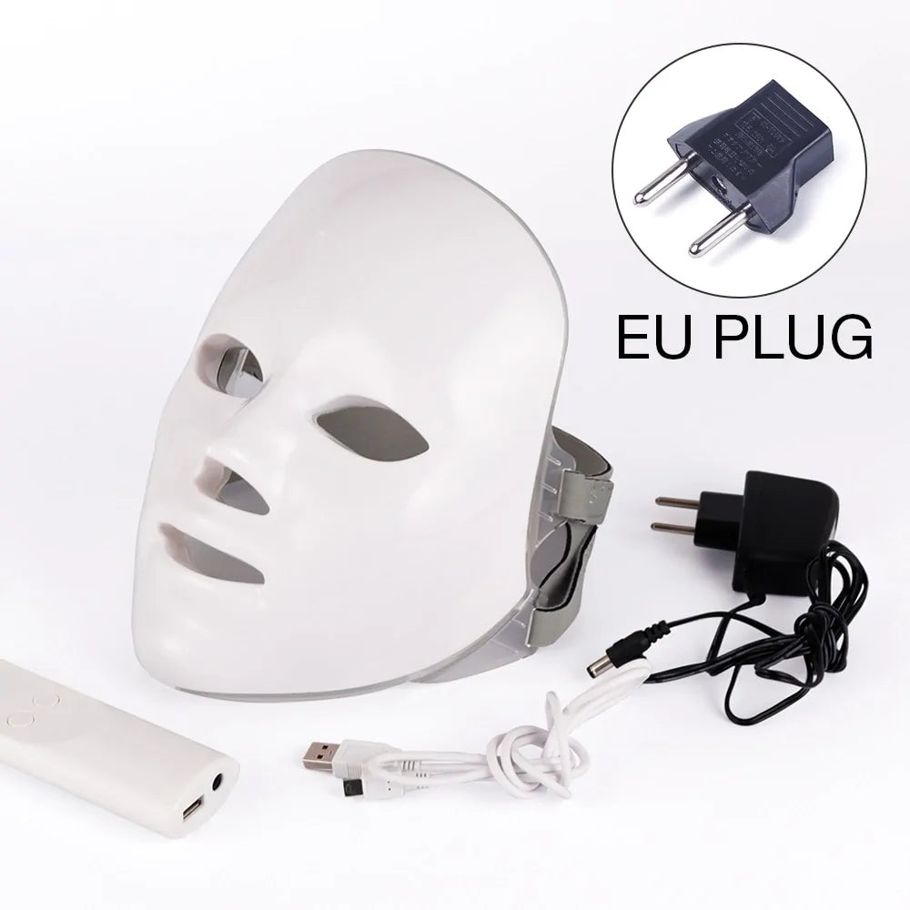 7 Colours LED Therapy Facial Mask