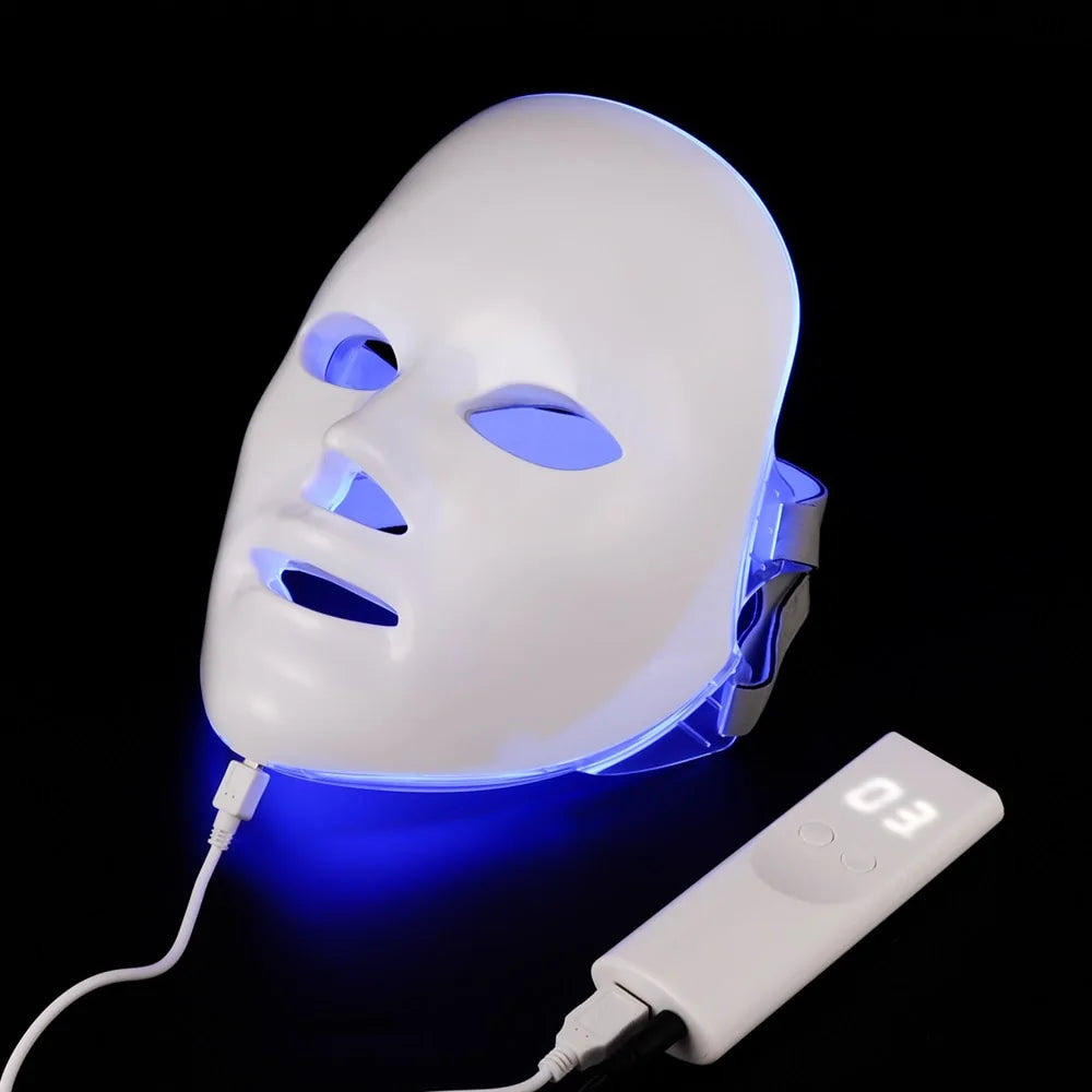 7 Colours LED Therapy Facial Mask