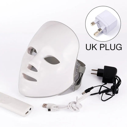 7 Colours LED Therapy Facial Mask