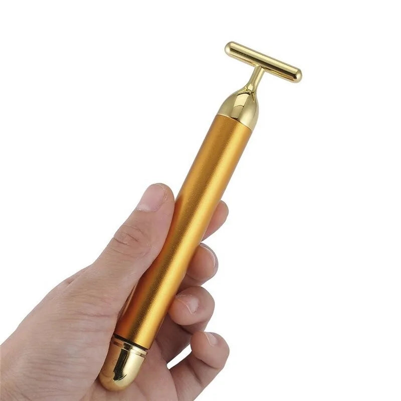 Gold Beauty Bar Facial Roller Massager